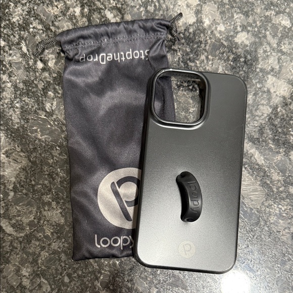 Loopy Black iPhone 14 Pro Max Case with Grip - Picture 1 of 1